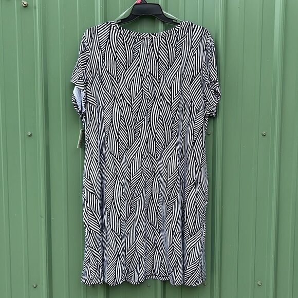 Women's Soft Stretch Swing Knit Dress, Size 2X - Picture 3 of 4